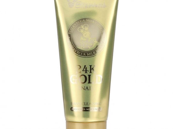 Elizavecca, Milky Piggy, очищающая пенка с муцином улитки и 24k золотом, 180 мл (6,09 жидк. унций)