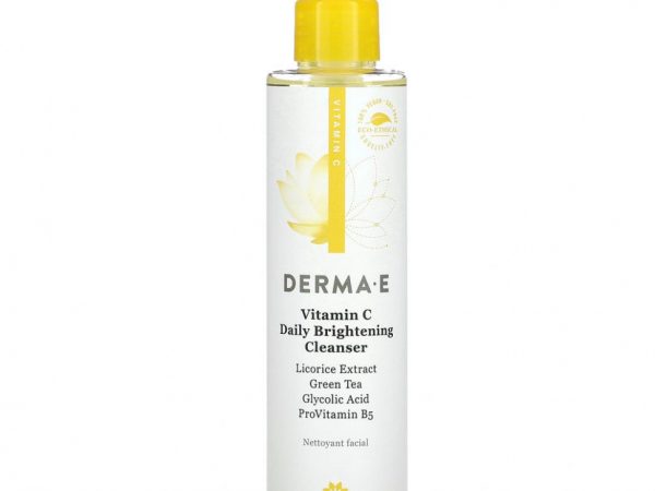 Derma E, Очищающее осветляющее средство с витамином C для ежедневного применения, 175 мл (6 жидк. унций)
