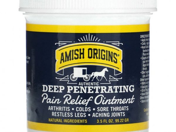 Amish Origins, Глубокое проникновение, болеутоляющая мазь, 3,5 унции (99,22 г)