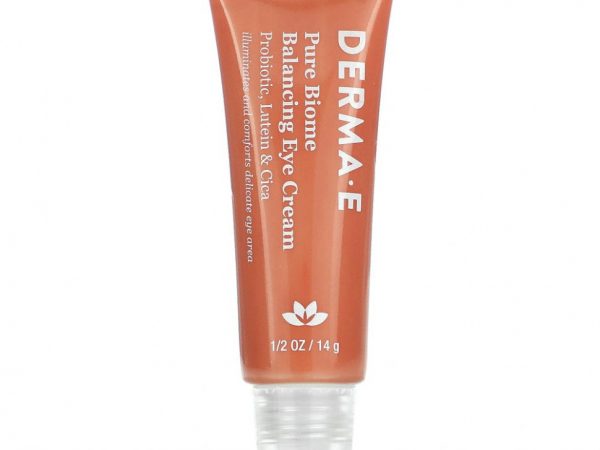 DERMA E, Балансирующий крем для кожи вокруг глаз Pure Biome, 14 г (1/2 унции)