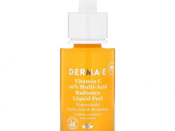 DERMA E, Витамин C, 10% мультивитаминный пилинг для сияния кожи, 30 мл (1 жидк. Унция)