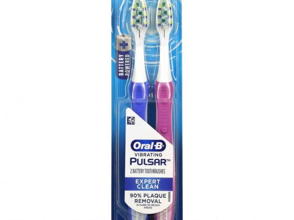 Oral-B, Pro-Health, Pulsar, зубная щетка на батарейках, средняя, 2 шт. в упаковке