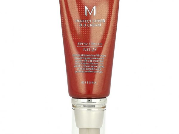 Missha, Perfect Cover BB Cream, BB-крем, SPF 42 PA+++, оттенок 27 медовый бежевый, 50 мл
