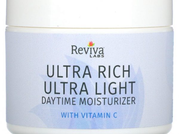 Reviva Labs, ультраэффективное, ультралегкое дневное увлажняющее средство с витамином C, 55 г (2 унции)