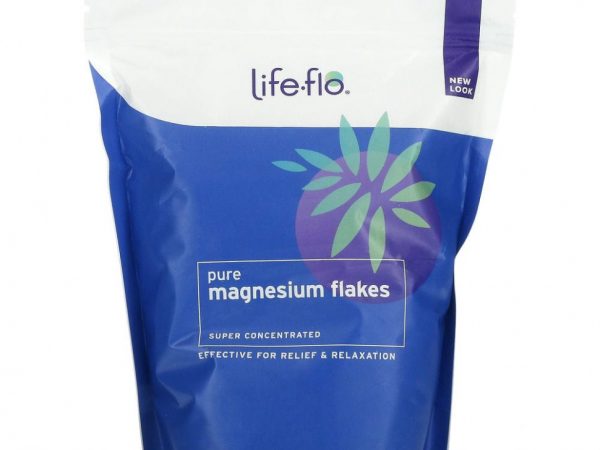 Life-flo, Чистые магниевые хлопья, рассол хлорида магния, 1,65 фунта (26,4 унции)