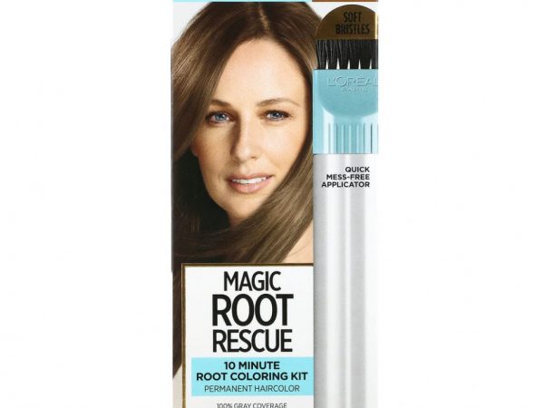 L'Oreal, Magic Root Rescue, комплект для окрашивания корней за 10 минут, оттенок 6 светло-каштановый, на 1 применение