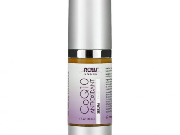 NOW Foods, Solutions, антиоксидантная сыворотка CoQ10, 30 мл (1 жидкая унция)