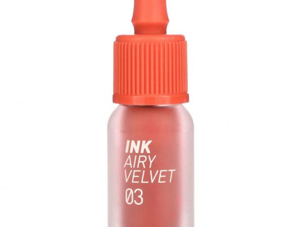 Peripera, Тинт для губ Ink Airy Velvet, 03 коралловый, 4 г (0,14 унции)