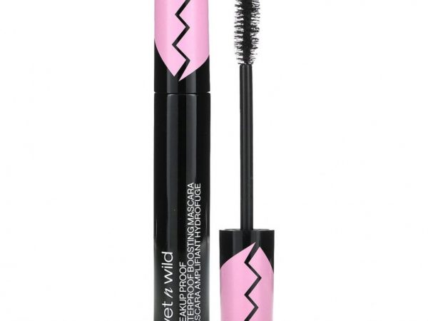wet n wild, Тушь для ресниц, водостойкая, черная, 8 мл (0,27 жидк. Унции)
