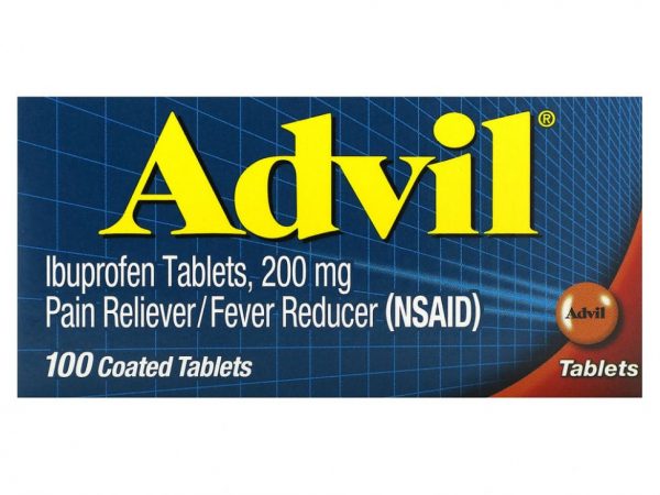 Advil, Таблетки ибупрофена, 200 мг, 100 таблеток, покрытых оболочкой