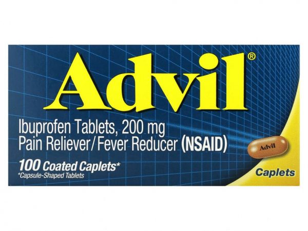 Advil, Таблетки ибупрофена, 200 мг, 100 капсул, покрытых оболочкой