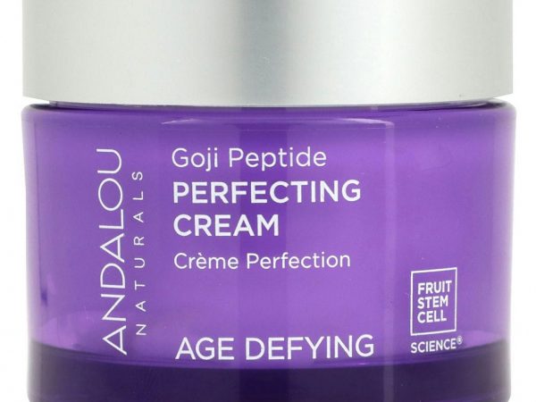 Andalou Naturals, Выравнивающий крем, с супер годжи и пептидами, антивозрастной, 1,7 жидкой унции (50 мл)