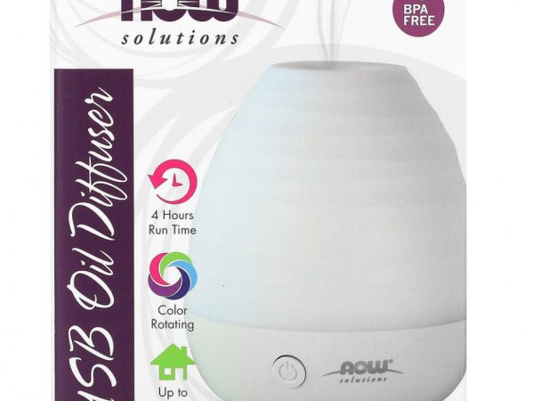 NOW Foods, Solutions, диффузор для масла с USB, 1 шт.