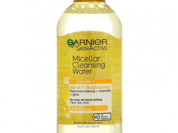 Garnier, SkinActive, Мицеллярная очищающая вода с витамином C, 13,5 жидких унций (400 мл)