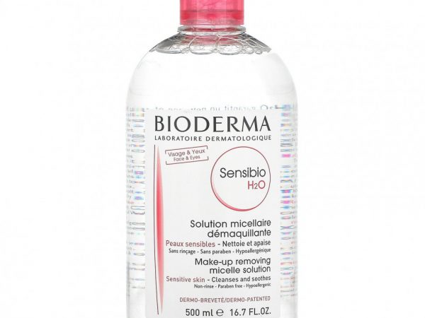 Bioderma, Sensibio H2O, раствор мицелл для снятия макияжа, 500 мл (16,7 жидк. Унции)