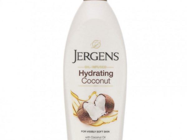 Jergens, Hydrating Coconut, увлажняющий лосьон с маслом кокоса, 496 мл