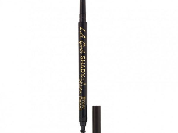 L.A. Girl, Карандаш для бровей Shady Slim Brow Pencil, оттенок Blackest Brown, 0,08 г