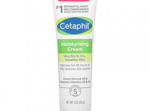 Cetaphil, Увлажняющий крем, без отдушек, 85 г (3 унции)
