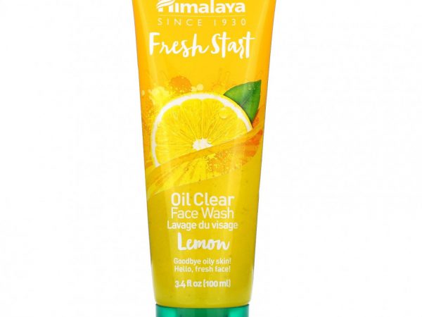 Himalaya, Fresh Start, масляное очищающее средство для умывания, лимон, 100 мл (3,4 жидк. Унции)