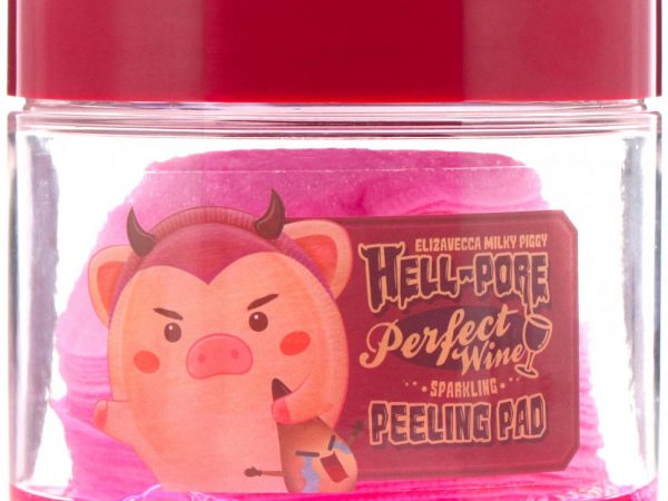 Elizavecca, Milky Piggy, Hell-Pore, диски для пилинга лица на основе игристого вина, 30 штук