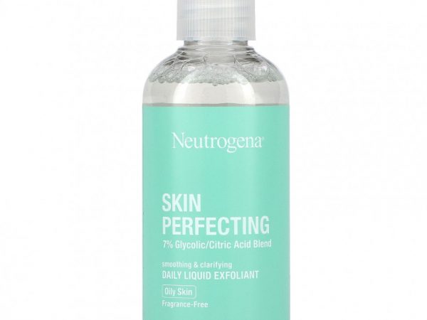 Neutrogena, Skin Perfecting, жидкий эксфолиант для ежедневного применения, для жирной кожи, без отдушек, 118 мл (4 жидк. Унции)