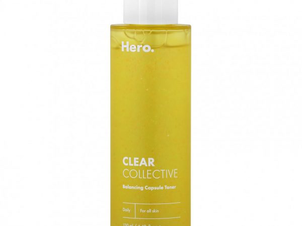 Hero Cosmetics, Clear Collective, балансирующий тоник с капсулами, 130 мл (4,40 жидк. унции)
