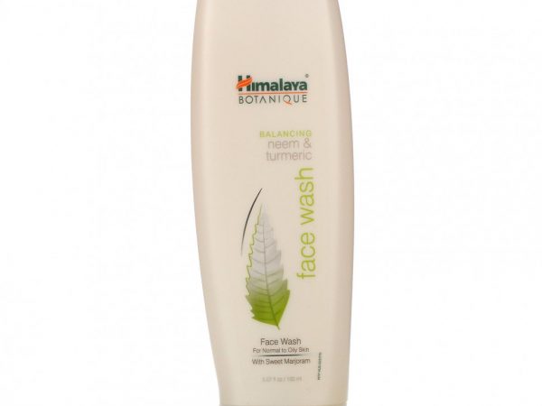 Himalaya, Botanique, Средство для умывания с нимом и куркумой, 5,07 жидкой унции (150 мл)
