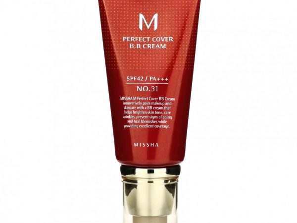 Missha, Perfect Cover BB Cream, BB-крем, SPF 42 PA+++, оттенок 31 золотисто-бежевый, 50 мл