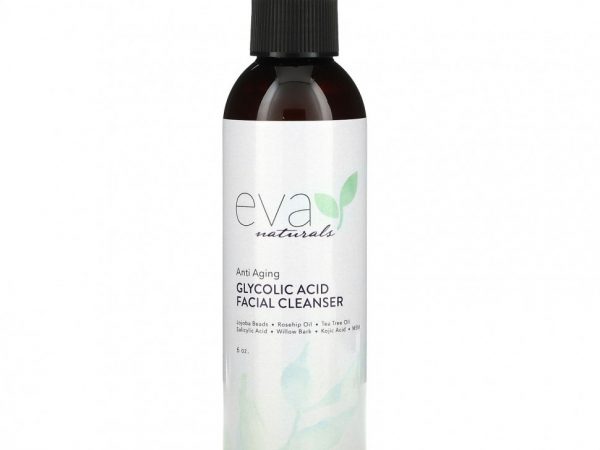 Eva Naturals, Anti Aging, очищающее средство для лица с гликолевой кислотой, 6 унций