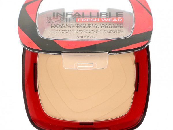 L'Oreal, Infallible 24H Fresh Wear, Тональный крем в порошке, 120 ваниль, 0,31 унции (9 г)