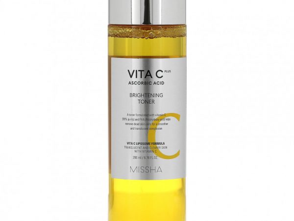 Missha, Vita C Plus Ascorbic Acid, Осветляющий тоник, 6,76 жидких унций (200 мл)