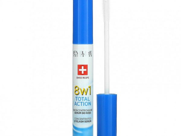 Eveline Cosmetics, 8w1 Total Action Lash Treatments, 10 мл (0,35 жидк. Унции)
