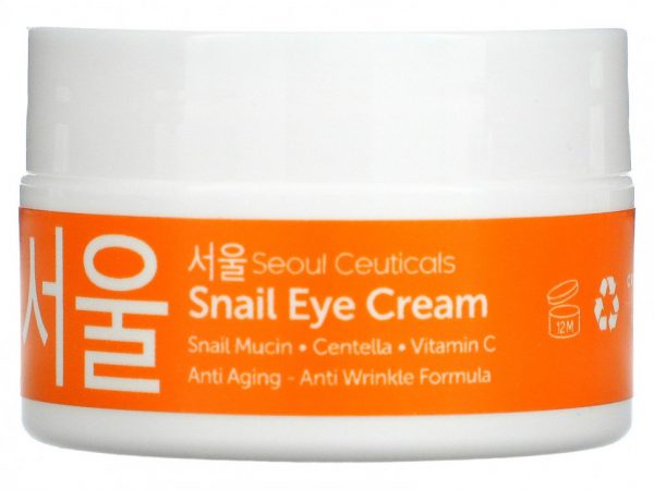 SeoulCeuticals, Крем для кожи вокруг глаз с улиткой, 15 мл (0,5 жидк. Унции)