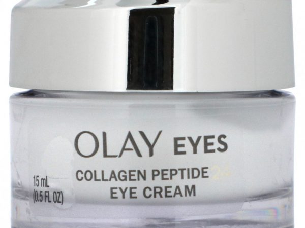 Olay, Крем для кожи вокруг глаз с пептидами коллагена 24, 15 мл (0,5 жидк. Унции)