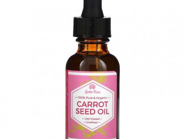 Leven Rose, 100% чистое и органическое, масло семян моркови, 30 мл (1 жидк. Унция)