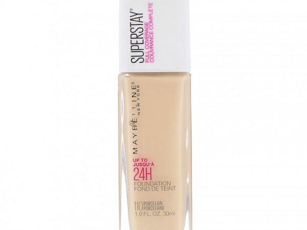 Maybelline, Super Stay, основа для максимальной плотности, оттенок 110 «Фарфор», 30 мл