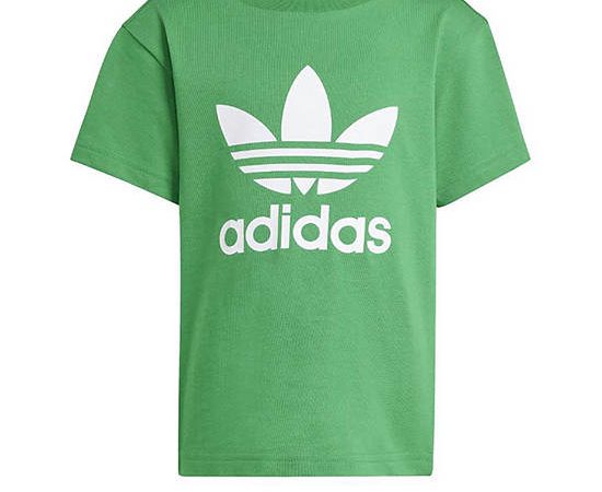 ADIDAS KIDS Unisex Toddler T-Shirt Adicolor Trefoil Green