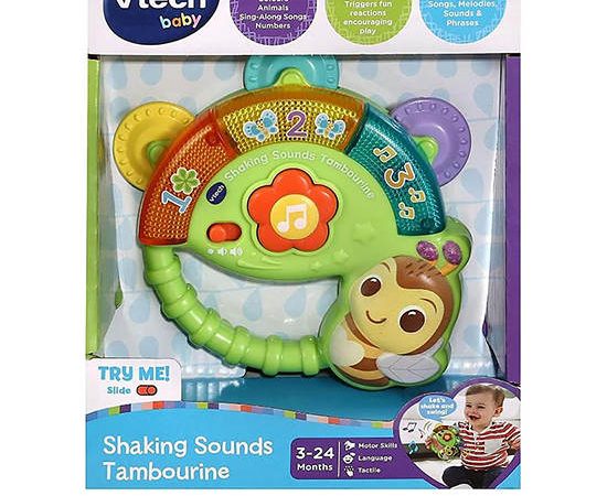 VTECH Role Play Toy Shaking Sounds Tambourine Multi-Color