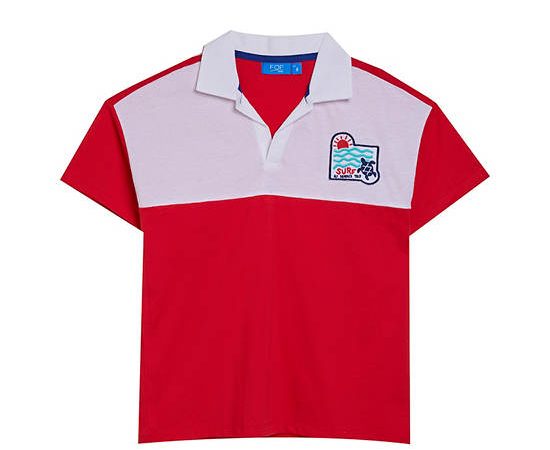 FOF KIDS Boy Polo Shirt Short Sleeves Red