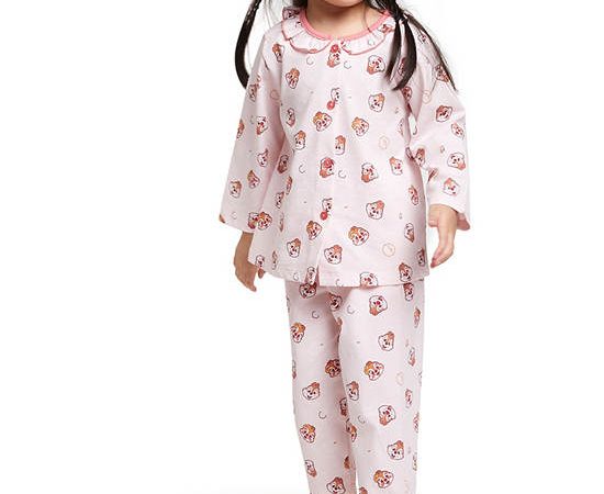 Angel Baby Girl Toddler Pyjamas Long Sleeves Shirt + Pants Chip'n Dale Pink