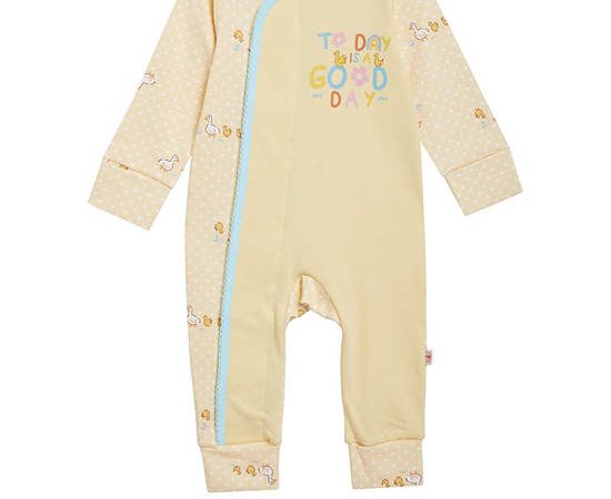 Angel Baby Unisex Infant Body Suit Duck Print Yellow