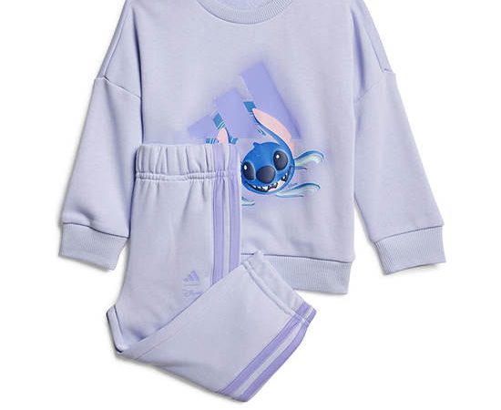 ADIDAS KIDS Unisex Infant Sweater + Jogger Set Adidas Disney Lilo & Stitch Lilac