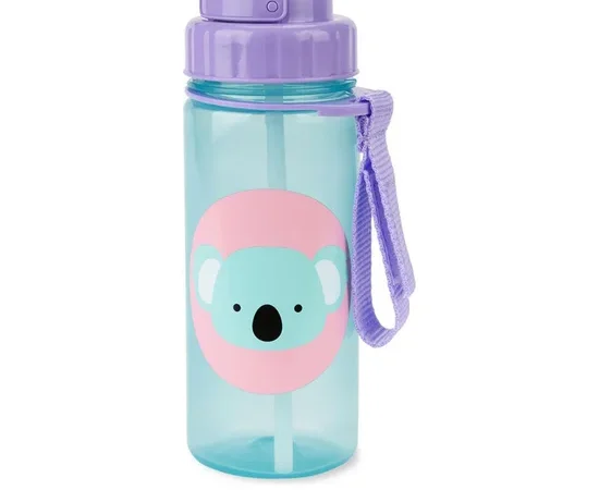 SKIP HOP Zoo Straw Bottle PP Koala 13 oz Teal