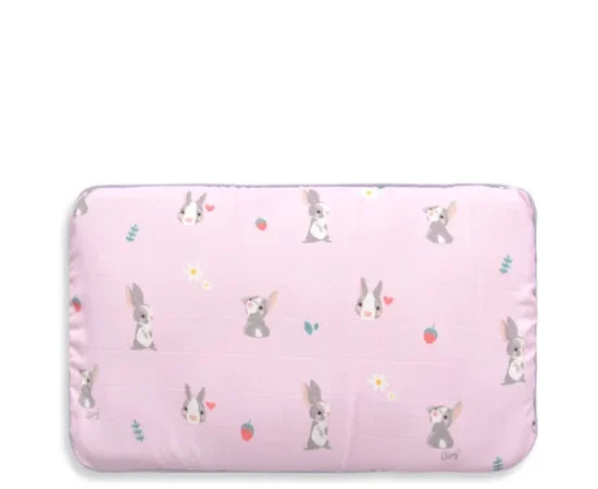 Airy Bedding Air Flow Baby Pillow 6M+ With Bunny Print LOVELY BAMBOO Pink