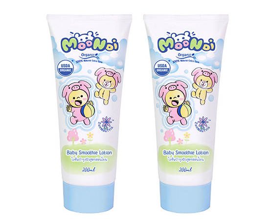 Moonoi Organic Baby Smoothie Lotion 200 ml. Pack 2