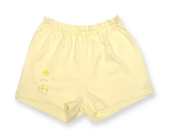 AUKA Yellow, Infant and Toddler shorts,Alligator.