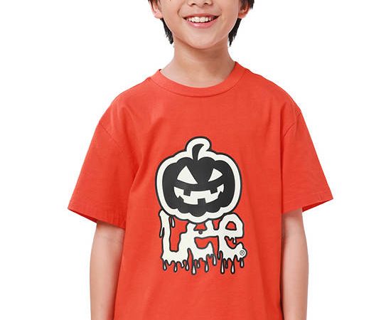 LEE KIDS Boy's Tee Short Sleeve Halloween Collection Regular Fit Orange