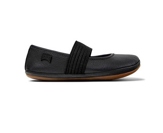 CAMPER Girls Ballerina Shoes Right Kids Black