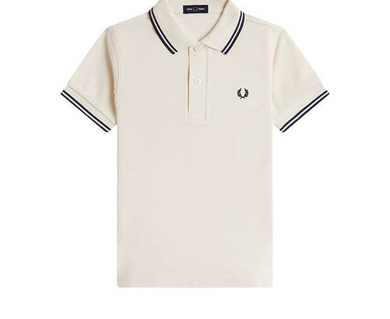 Fred Perry Kids THETWINTIPPEDFPSHIRT white