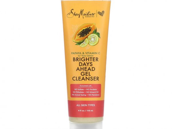 SheaMoisture, Очищающий гель Brighter Days Ahead, для всех типов кожи, 118 мл (4 жидк. Унции)